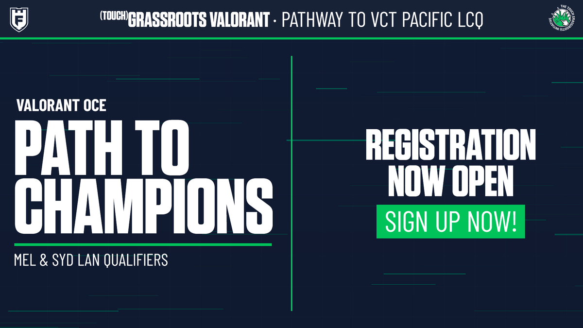 fortressprod's tweet photo. 🫵LAN FANS RISE UP🫵

Sign ups for the VALORANT Path To Champions LAN Qualifiers (MEL &amp; SYD) are live!

If you want to earn a spot in the Oceanic Regional Final, to compete for a chance to go to VCT Pacific LCQ, you need to win it all at one of these.

Links below, for each city. https://t.co/0sqLwmZBIx
