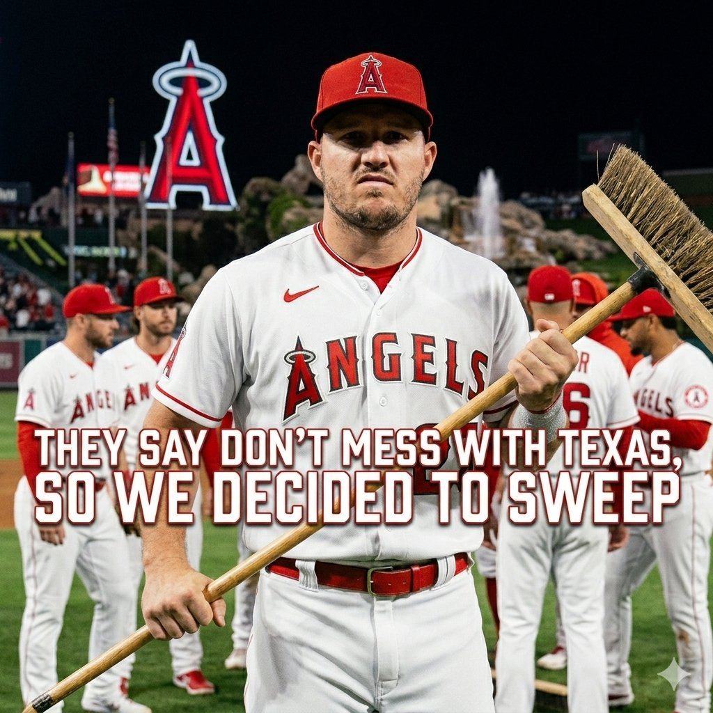 Trout_LA's tweet photo. The Angels get the home town sweep against Texas! https://t.co/GCHl31Vbhk