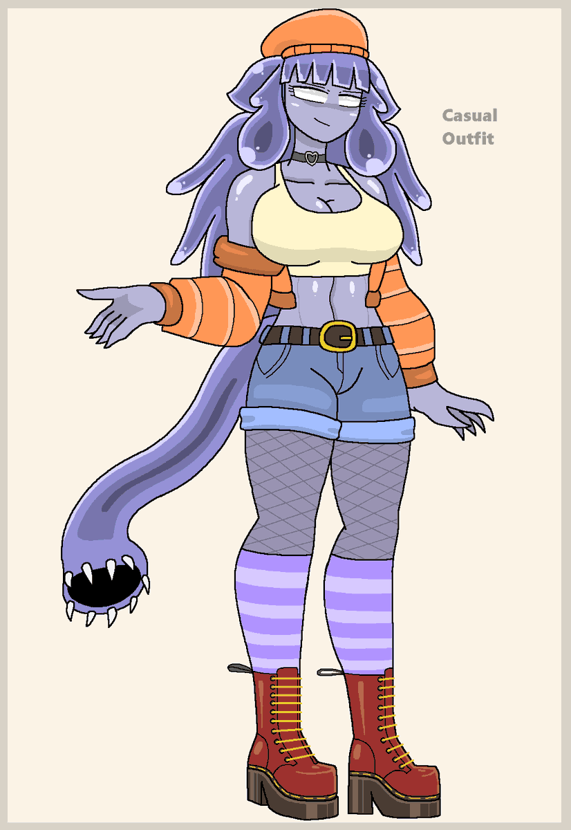 SaucyMatty's tweet photo. @ArtController1 Here is my slime gal named Sarah https://t.co/nWxfCUZa7K