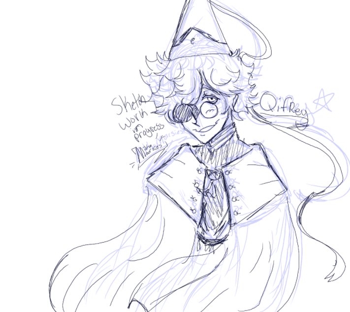 MikaMarsies's tweet photo. Sketch of Qifrey #witchhatatelierart #Sketch #Qifrey https://t.co/vGndoO3x5F
