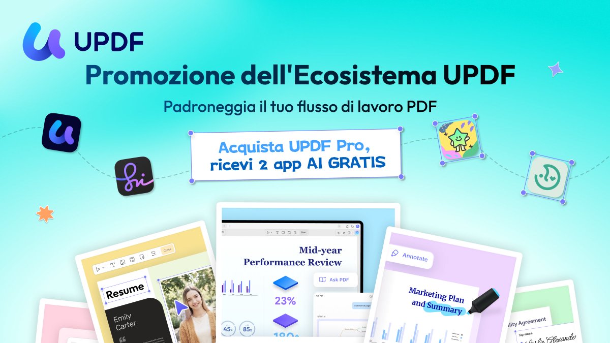 updfinit's tweet photo. 🎁Occhio all'offerta! 🎁
Compra 1 , ricevi 2️⃣ app AI GRATIS!
🤖 UPDF Pro + IvyCraft + Nomostar
👉 Modifica ✏️ · Scansione 📸 · Creazione con AI 🧠
✅ Tutto per sempre!

🔗 Scopri di più 👉https://t.co/50iILePl2I
#UPDF #StrumentiAI #Produttività #OffertaSpeciale #ModificaDocumenti https://t.co/4rIQijFO5K