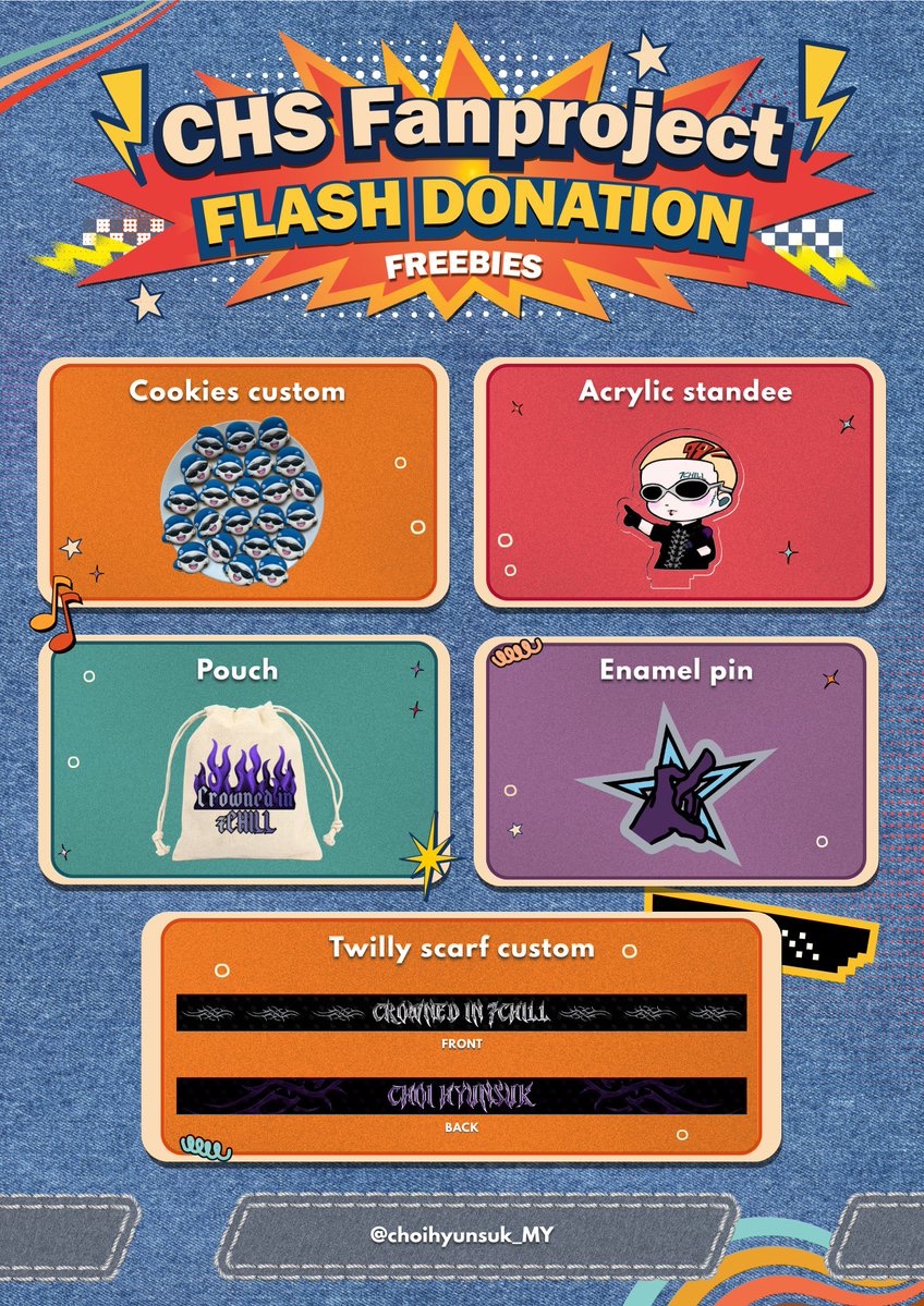 choihyunsuk_MY's tweet photo. 💜CHS FANPROJECT DONATION FREEBIES💜

its concert week! to our donors who donated in our flash donation, here are the design review for our freebies specially for you💋you can collect the freebies on:
1) CSE event (on 29/5, 12pm - 5pm)
2) Concert venue (on  30/5, start at  9am) https://t.co/A3SzWsaIMc