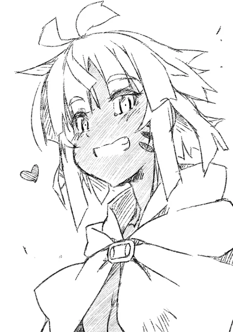 ここ暫く下書きが太マーカーでのゴリ押しばかりでしたので気分転換に鉛筆(=゜ω゜)φ 