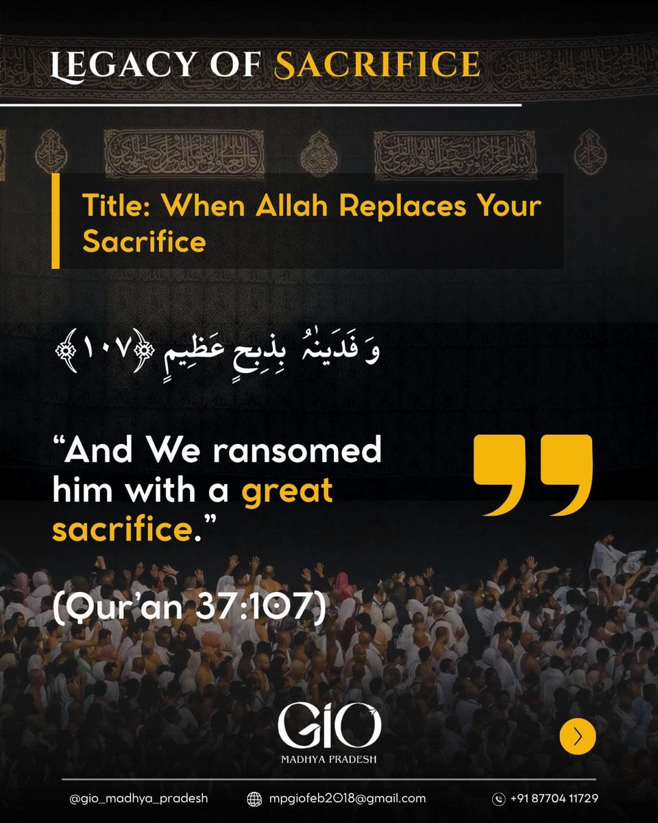 GioMadhya's tweet photo. "Legacy Of Sacrifice" 

#DhulHijjah #IslamicSeries https://t.co/h9EIrXbzDx