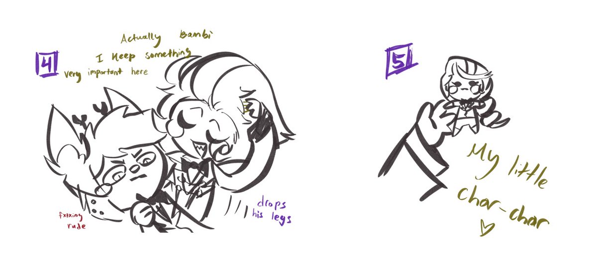 yiselcoffee's tweet photo. 📻🍎mini comic based on my last post 🚬
#appleradio #radioapple #bambilu #hazbinhotel #alastor #lucifermornigstar https://t.co/7fpFFlYaku