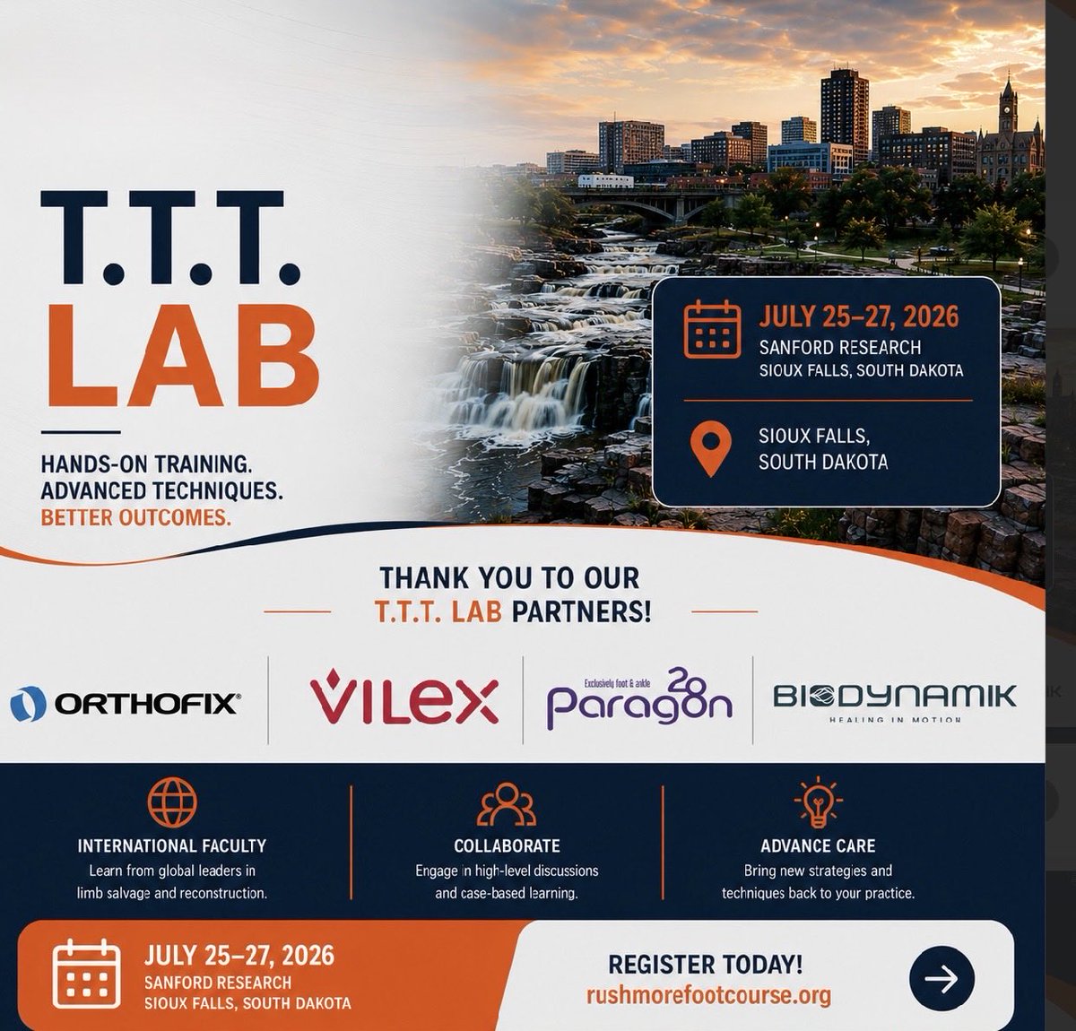 yannothere's tweet photo. Lab #2 T.T.T. transverse Tibial Transport Surgical Technique Cadever Lab led by Dr. Mikhail Samchukov, Dr. Hua, Qikai, Dr. Gang Li and Dr. Patricio Fuentes featuring Orthofix, Vilex, Paragon 28 and Biodynamix T.T.T. Surgical solutions. https://t.co/2lncSU9wWw