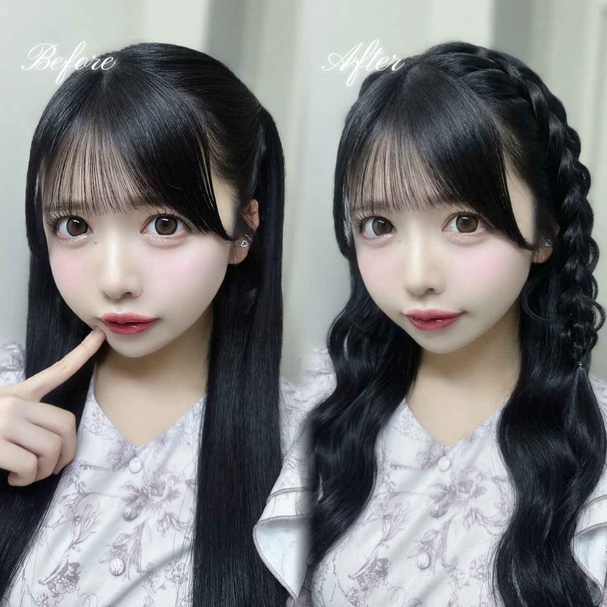 髪の毛上手くいかなかった写真もEPIKのヘアスタイリング使ったら可愛
