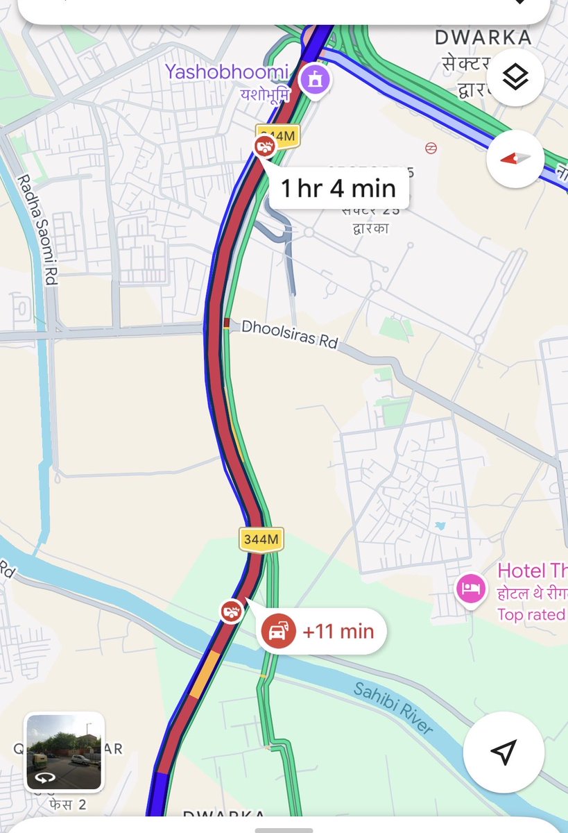 Govindgaur55's tweet photo. @dtptraffic huge traffic jam due to a small repir work which can be done in two days but @NHAI_Official will not do on fast track! @nitin_gadkari people suffer on highway even after paying toll! 
#UER2 @PMOIndia @gupta_rekha @BJP4Delhi @KumaarSaagar @DCPDwarka @JhalkoDelhi https://t.co/eMiiBckbAo