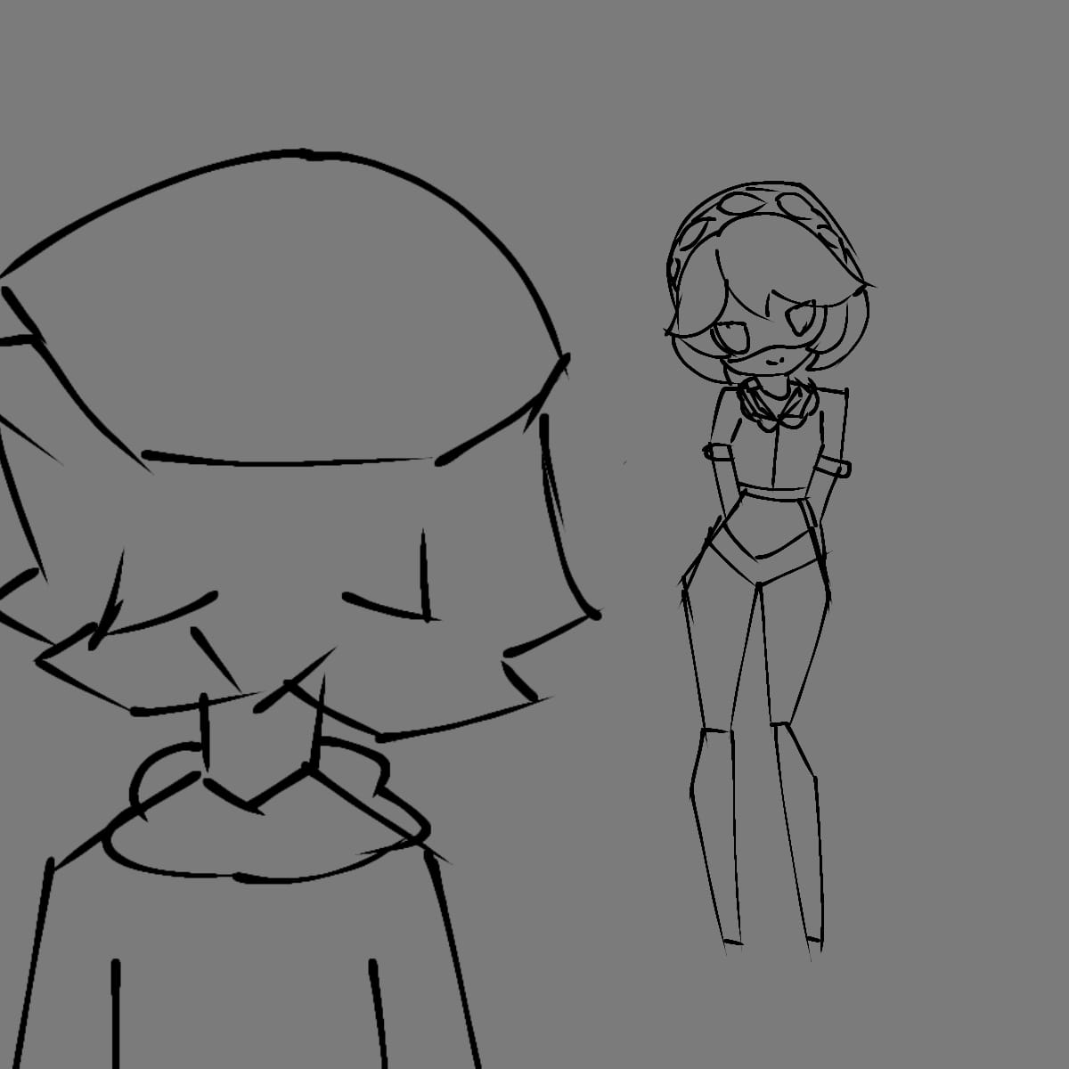Espinos2007's tweet photo. Tendré que cambiar algunas partes por qué me van a compararlo con mark y anissa , #murderdronesAu #envy #v #n #vxn #designationserialv #designationserialn https://t.co/mzaWHt00fM