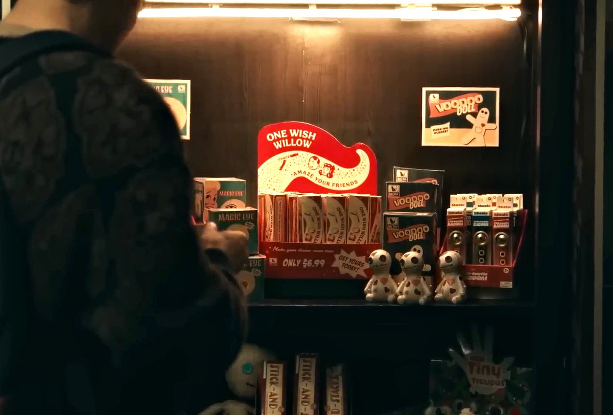 BrowseHorror's tweet photo. Who's to say the One Wish Willow is the only thing that actually works on this novelty toy shelf 👀 https://t.co/Gunsk1VKVR
