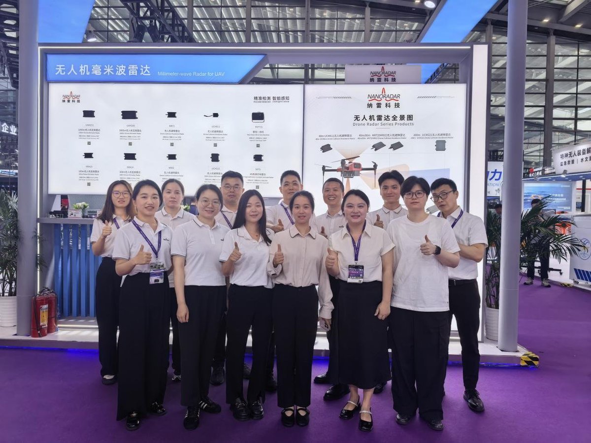 NanoRadarTech's tweet photo. Shenzhen UAV Expo successfully wrapped up!
Thanks to everyone who visited booth 1C44 to explore our drone radar tech.
Nanoradar will keep innovating reliable, high-performance drone radar solutions.
#Nanoradar #UAVExpo #DroneRadar #MillimeterWaveRadar #LowAltitudeEconomy https://t.co/cg4zr5iUdO
