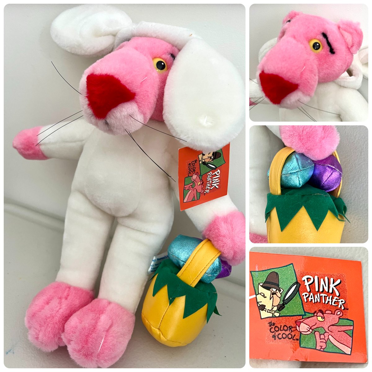 TeriE's tweet photo. RARE #PinkPanther Plush in #EasterBunny Costume Eggs 18" #UnitedArtists NWT #Vintage90s
https://t.co/6nZpmr2bDp
#vintagetoys #vintagecollectibles #pinkpantherlover #pinkpanthercollectibles #toynetwork #plushtoys #holidaycollectibles #eastercollectibles #Toys #plushtoy #thinkpink https://t.co/jf1wp8BhSG