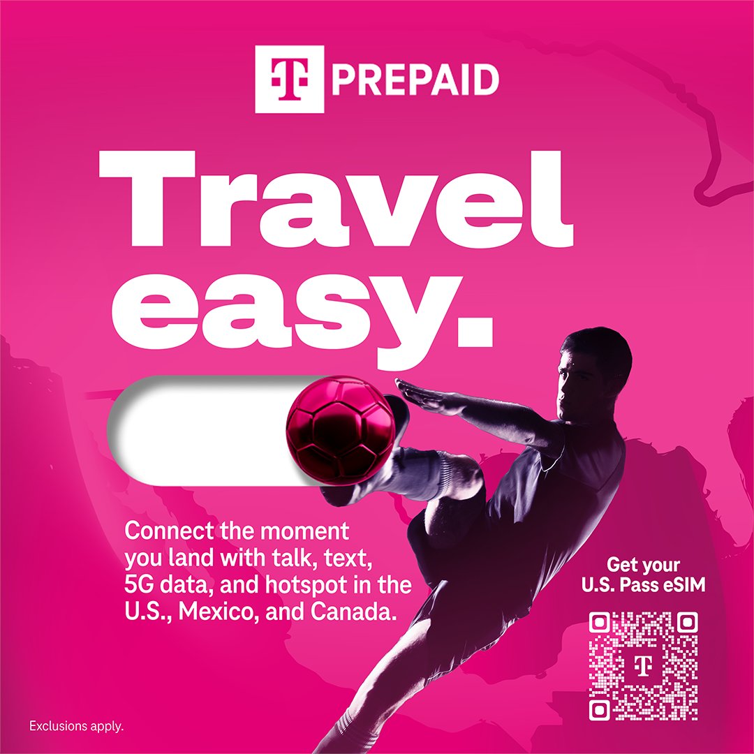 LeonFit24's tweet photo. Love that @TMobile’s new U.S. Pass eSIM makes travel easier and helps people stay connected across borders without switching plans 🙌

See how ➡️ https://t.co/cjcudiS9kY

#TeamMagenta https://t.co/9mK6r11pcB