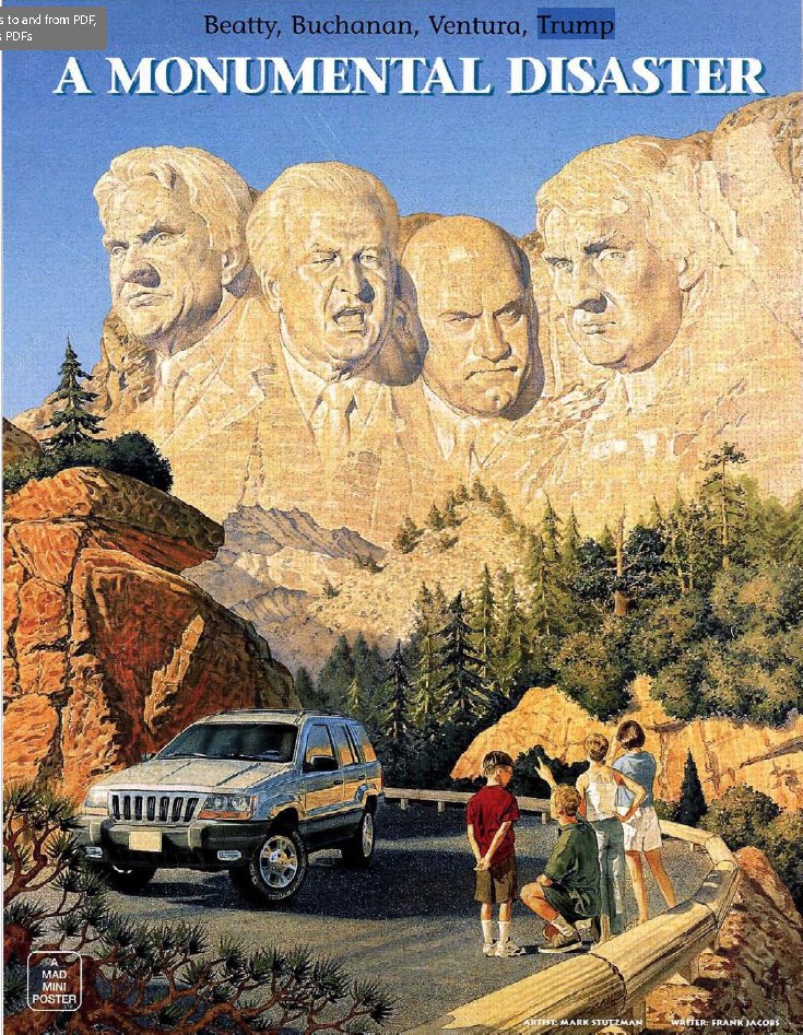 Jay_TORONTO's tweet photo. Over 26 years ago Mad magazine knew that #Trump was the Alfred E Neuman of politics. https://t.co/SpHSR3PHiv