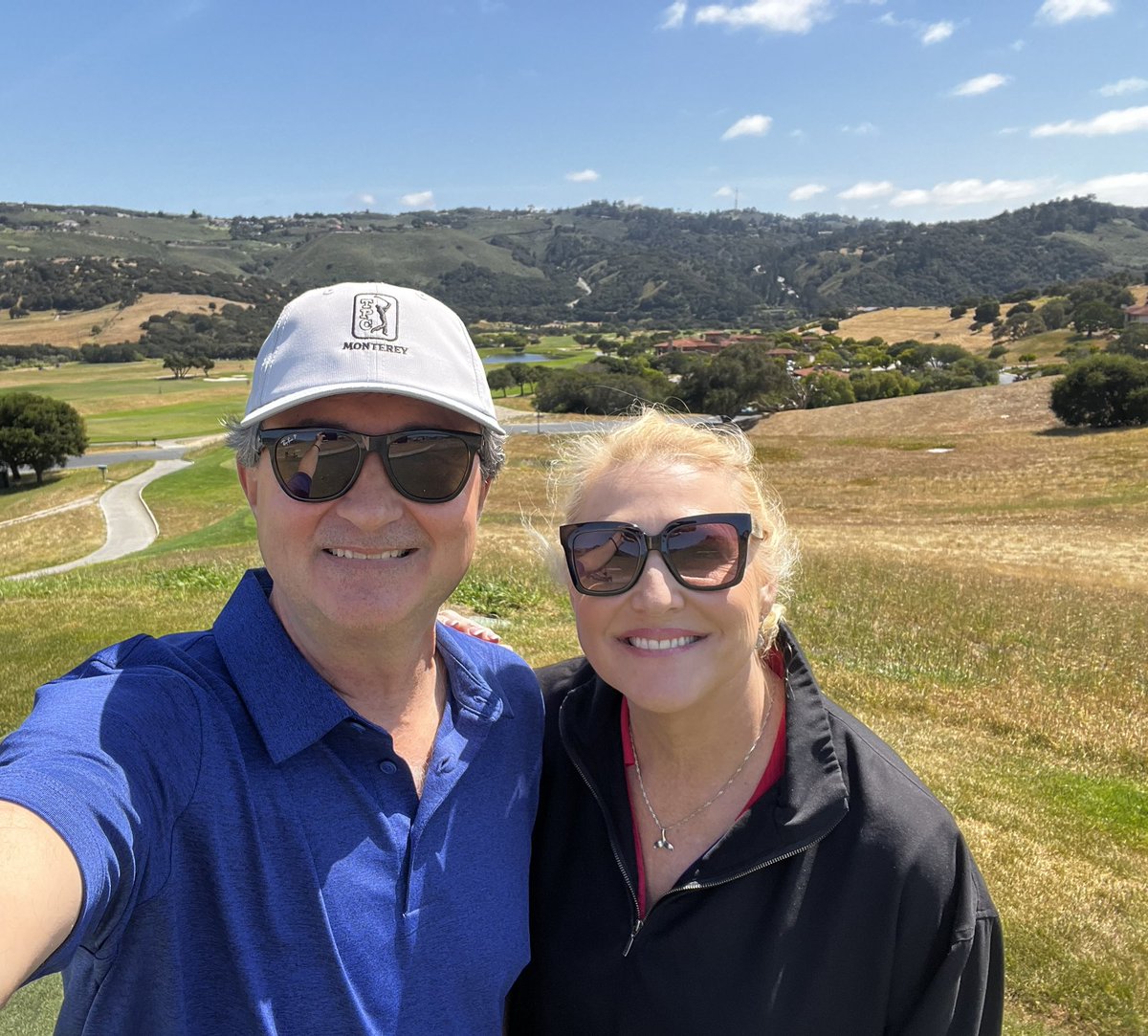 epappa's tweet photo. Fun day of golf at TPC Monterey Pasadera with @BarlockerTina! ⛳️ https://t.co/5XETRzjBa3