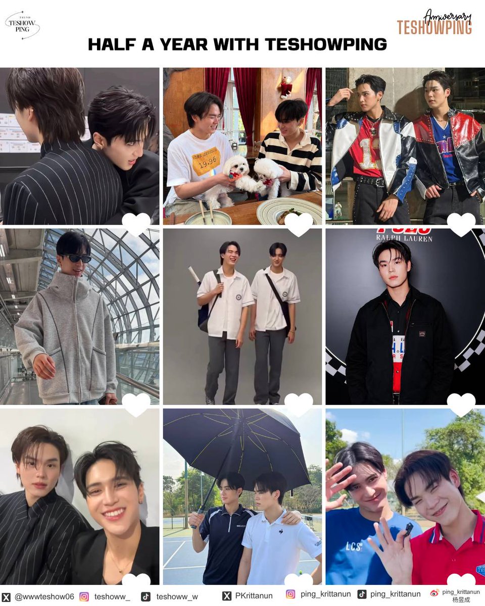 TESHOWPINGTrend's tweet photo. เราเดินมาด้วยกัน 6เดือนแล้วน่ะ เราเดินไปพร้อมๆ ไปอีก 1ปี 2ปี 3ปี...... 10ปี หรือตลอดไปเลยน่ะ ขอบคุณที่มาเป็นความน่ารักในทุกๆวัน 🤍🦖🐼

HALF A YEAR WITH TESHOWPING

#TeshowPing6thMonth https://t.co/C2GEdIroAf