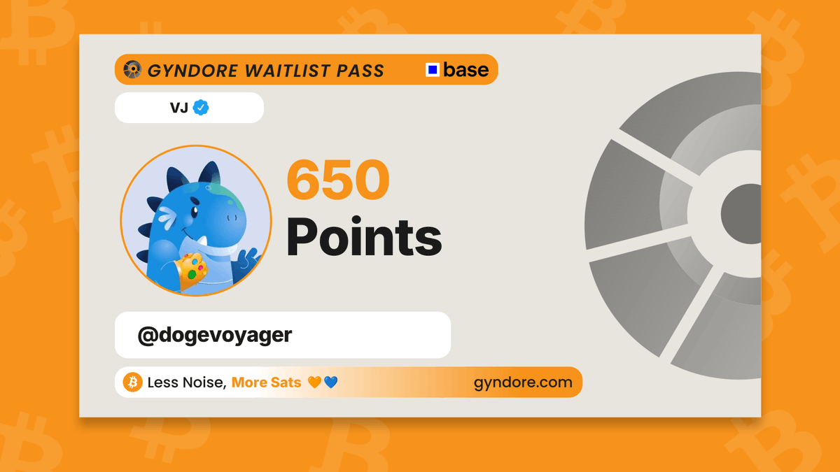 dogevoyager's tweet photo. Secured my spot on the @Gyndore waitlist.

Already stacking. It pays to be early.

Join now &amp; claim your points → https://t.co/Su2iLMEetW https://t.co/vRVWf6tjYv
