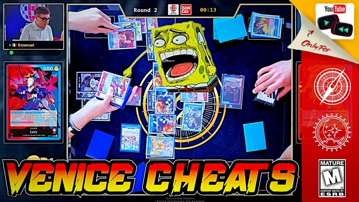 flackocide's tweet photo. Emanuel Cheated In Round 2 At The Venice Offline Regional On Stream @ONEPIECE_tcg_EN @ONEPIECE_tcg 
Video Below - https://t.co/1nzcMGVm0d
#op15
#op16
#ONEPIECE1183 
#onepiececardgame https://t.co/F76r8Mt7d0