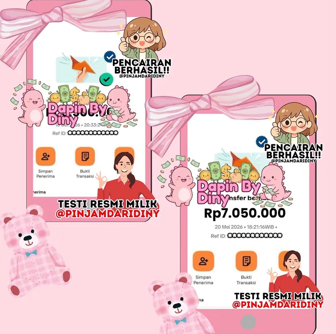 pinjaman dari diny ❀ tweet media
