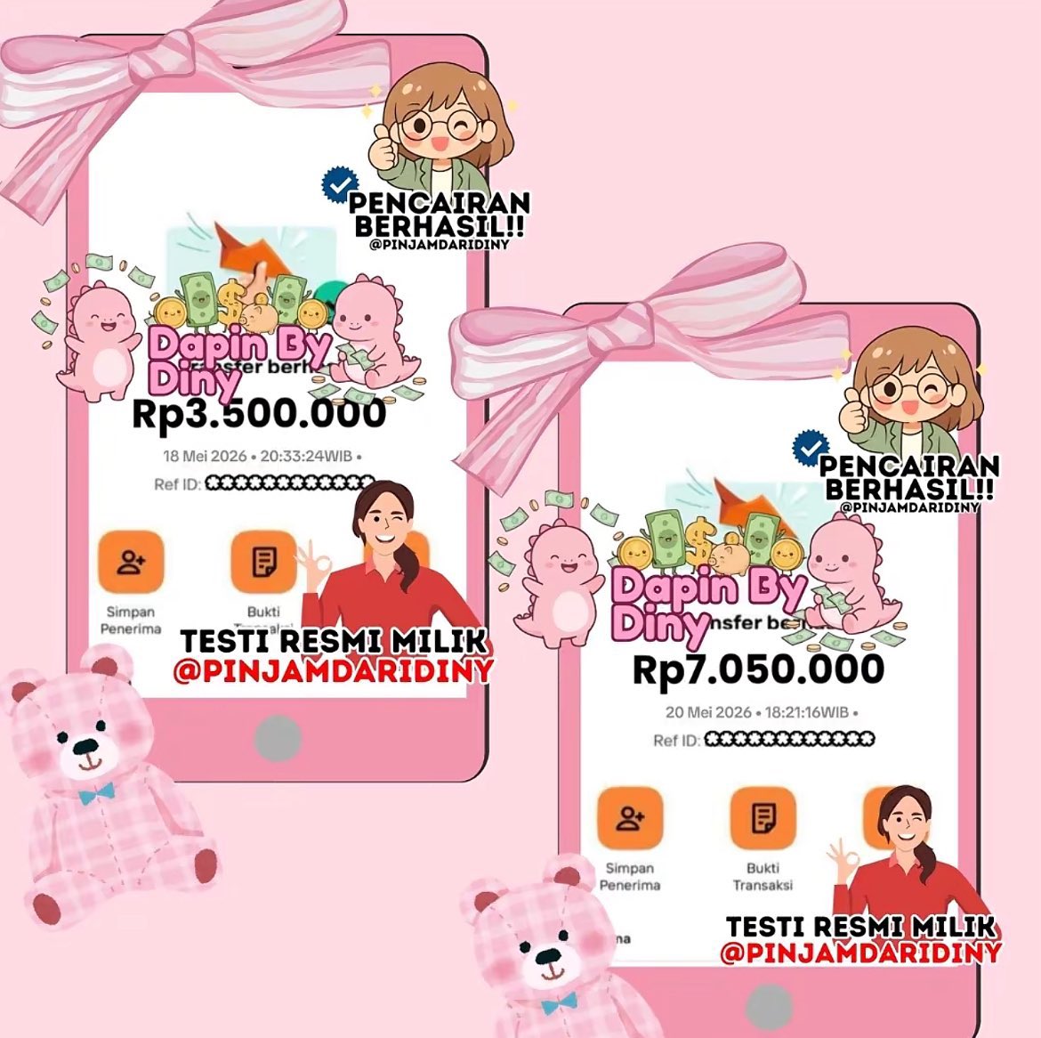 pinjaman dari diny ❀ tweet media