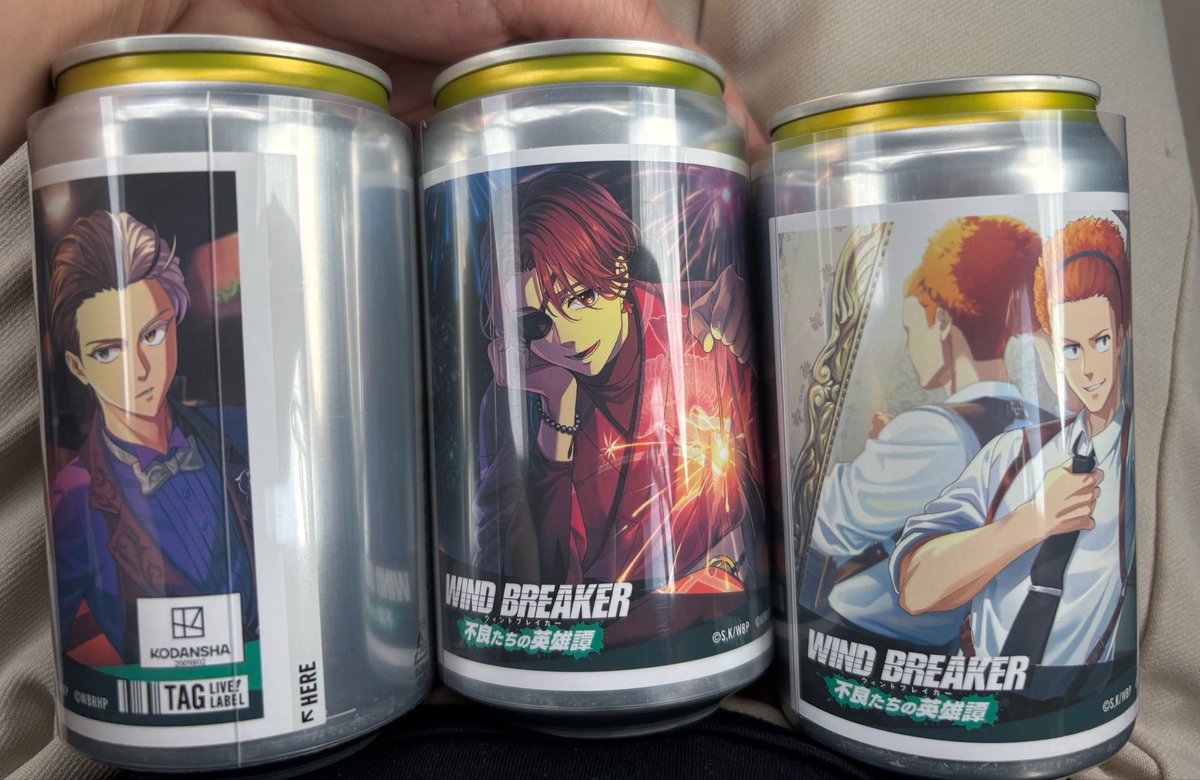 ウィンヒロ BREAKER ウィンブレ WIND ラベル缶 ステッカー オリジナル