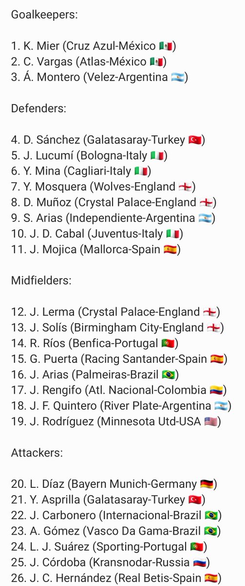 Colombian Fútbol Report 🇨🇴 tweet media