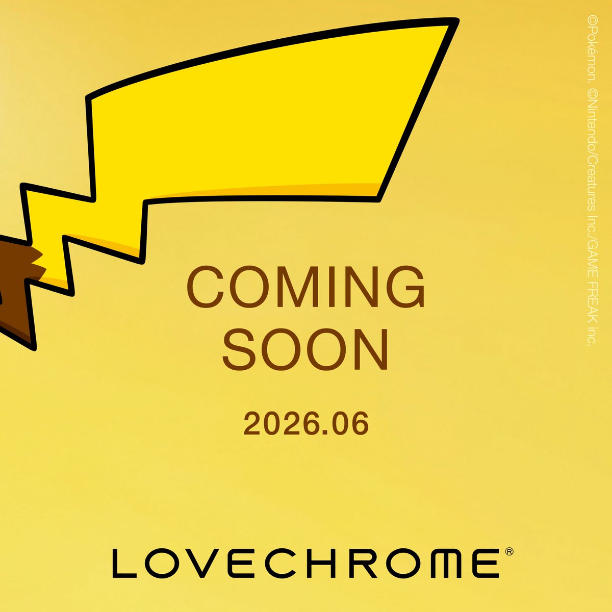 ポケモン × LOVECHROME コラボアイテムが2026年 6月 発売予定 (Pokemon