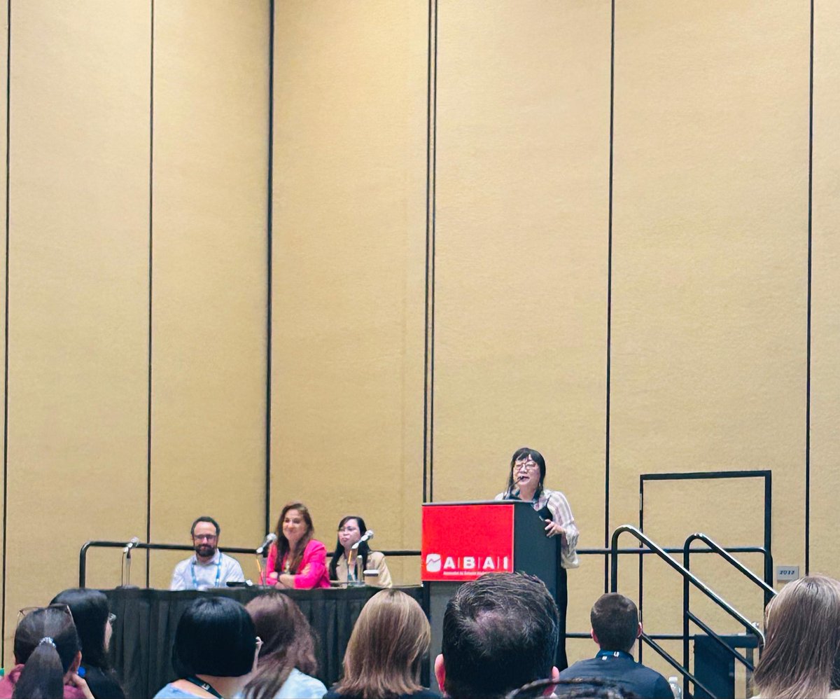 ABAsapporo's tweet photo. "The Intersection of Memory, Problem-Solving, and Verbal Behavior in the Autism Spectrum Disorder"panel discussion with Lina Slim, Judah Axe, and Mei-Hua Li was an incredibly rich discussion ✨thanks for allowing me to be part of this game-changing talk event ❤️

リナ・スリム、ジュダ・アックス、メイ・ファ・リーの各氏によるパネルディスカッション「自閉症スペクトラム障害における記憶・問題解決・言語行動の交点」は、実に内容の濃い議論となりました✨ この、まさに「常識を覆す」ような画期的なトークイベントに参加させていただき、心より感謝いたします❤️

#abai
#vb
#linguistics
