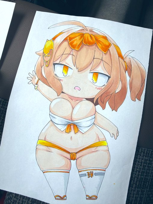 お祭りスタイル、塗ったらこんな感じ 