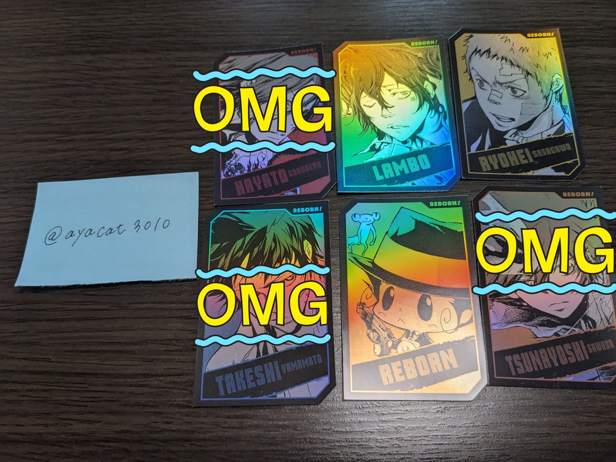 ayacat3010's tweet photo. 【交換】キャラクターズホロカードコレクションジャンプショップ　ジャンショ　JUMP SHOP リボーン　家庭教師ヒットマンREBORN!  

譲　画像
求　クローム

コンプ目的、郵送希望
検索からもお気軽にお声かけください🙇 https://t.co/ZCUxU5bNDc