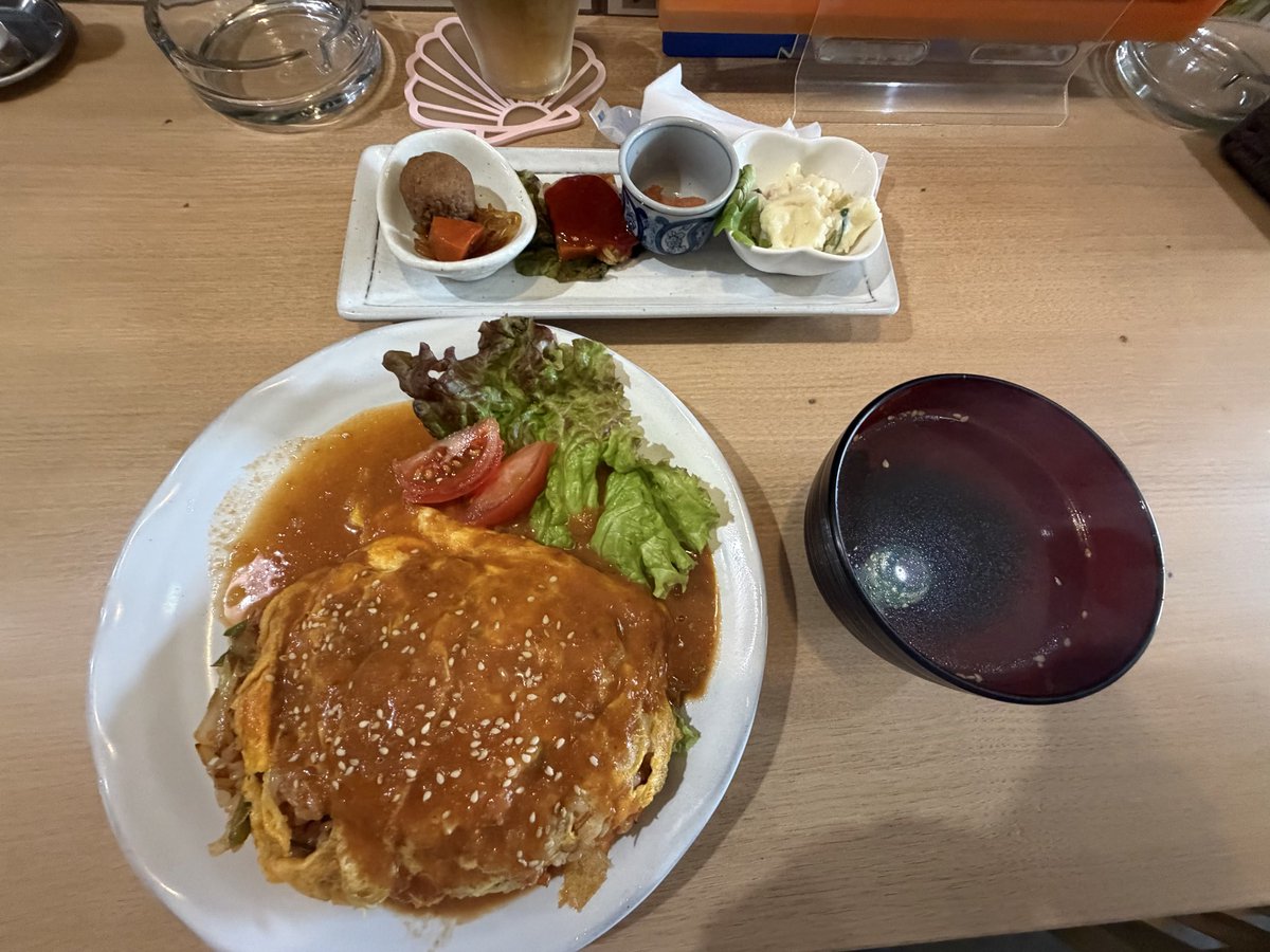 pp_KtL's tweet photo. ふくろうの里　韓国オムライス　#お昼ご飯  #ふくろうの里 https://t.co/NMiM5B4s9q
