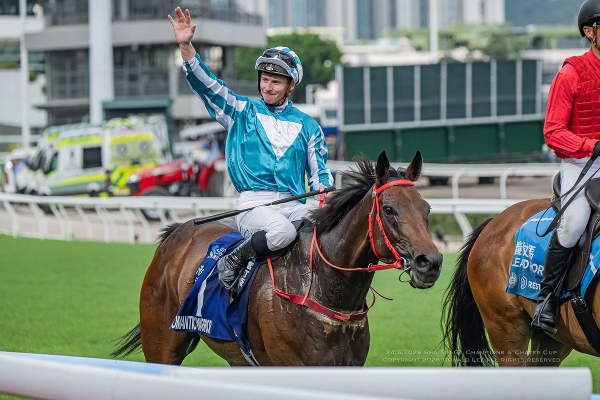 LeeMingDonald's tweet photo. Romantic Warrior wins the G1 Champions &amp; Chater Cup 🏆  @mcacajamez 

#HKracing https://t.co/4FC9OYoTDb