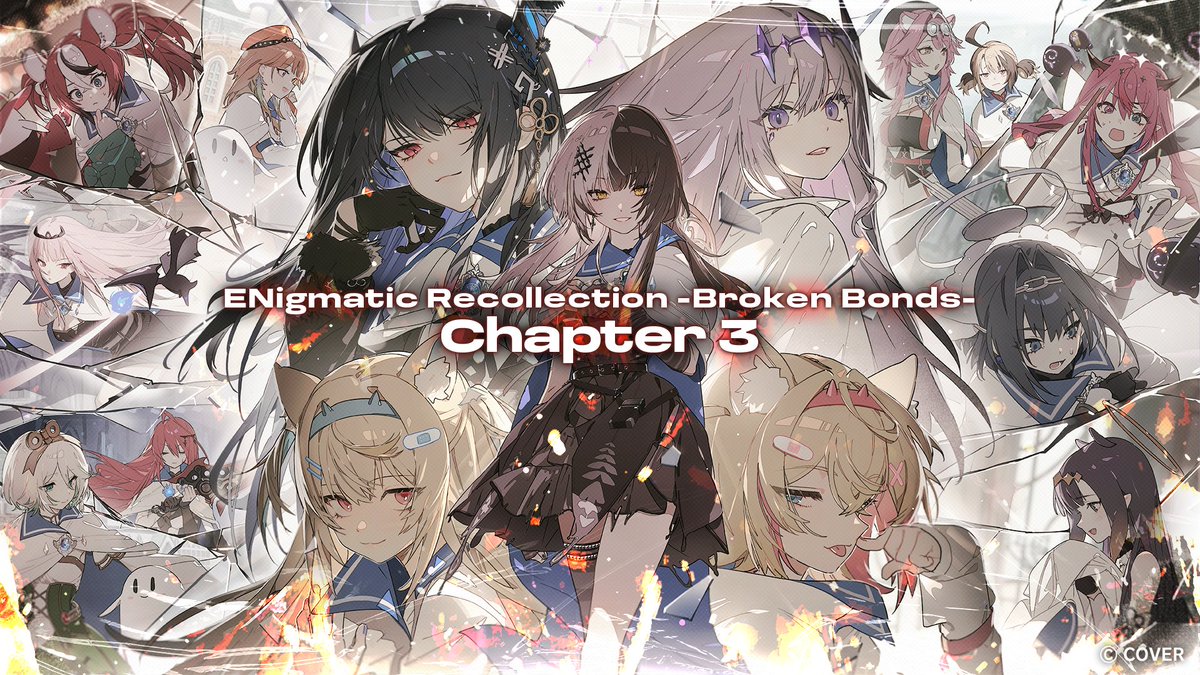 rollpandesu's tweet photo. 今回も企画、プラグイン制作でお手伝いさせて頂きました！
『ENigmatic Recollection -Broken Bonds-』の世界観をお楽しみください！

#ENreco #holoEN #ホロライブEnglish
Ⓒ COVER https://t.co/Xzmawjv6JS