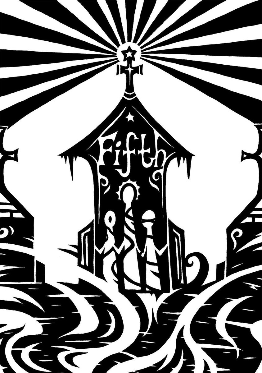 Lucayou7's tweet photo. Fifthism might be one of the strangest and most esoteric group in a universe already filled with strange and esoteric groups. How do you somehow out weird the flesh and blood cults in your universe? https://t.co/AX19kLLgh5