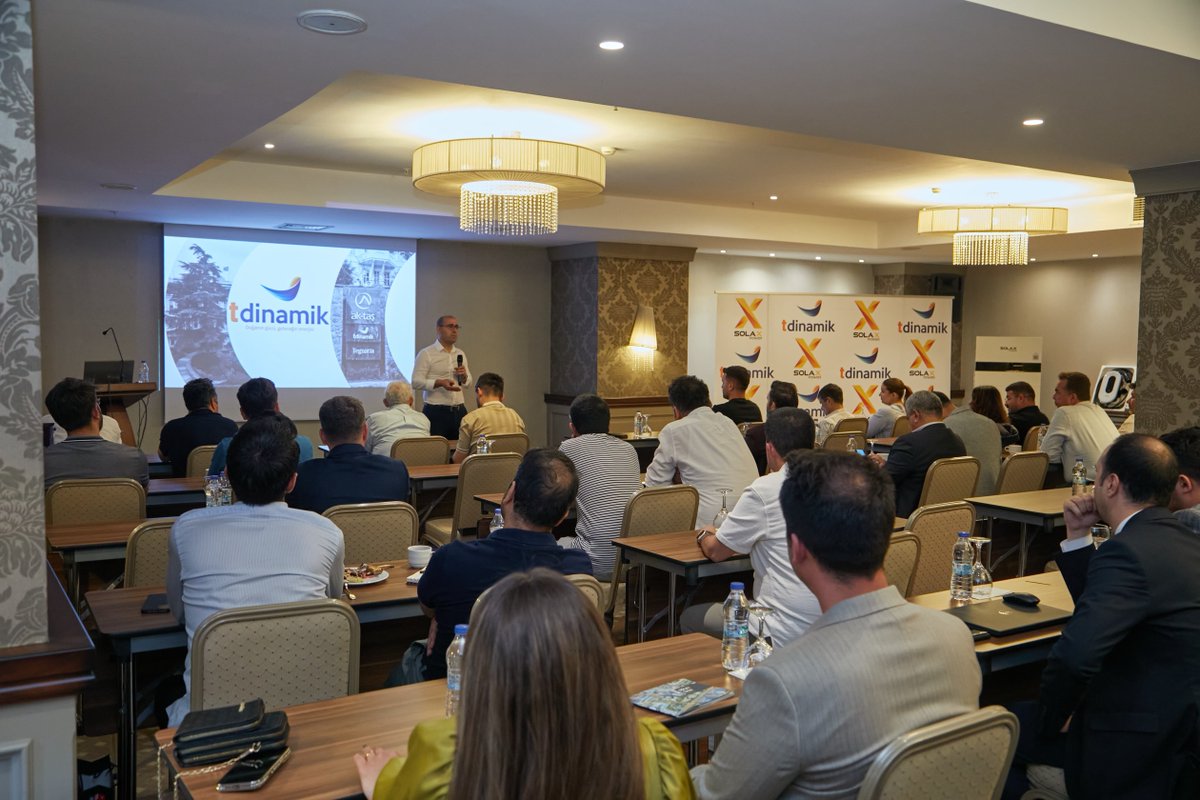 solaxpower's tweet photo. #SolaXEvent: 𝑺𝒐𝒍𝒂𝑿 𝑷𝒐𝒘𝒆𝒓 × 𝑻 𝑫𝒊𝒏𝒂𝒎𝒊𝒌 𝑬𝒏𝒆𝒓𝒋𝒊 𝑨.Ş | Turkey Tour Successfully Concluded! 

We are pleased to announce the successful completion of the SolaX Power Turkey Tour in Adana and Gaziantep, held in collaboration with our valued local partner, 𝑻 𝑫𝒊𝒏𝒂𝒎𝒊𝒌 𝑬𝒏𝒆𝒓𝒋𝒊 𝑨.Ş.

With strong solar resources, growing clean energy demand, solid industrial foundations, and dynamic business environments, both cities present great potential for renewable energy development and energy transition.

💡During the tour, we engaged with stakeholders across the energy sector and exchanged insights on Turkey's evolving renewable energy market, focusing on three key areas:

• 𝗘𝗻𝗲𝗿𝗴𝘆 𝗦𝘁𝗼𝗿𝗮𝗴𝗲 & 𝗦𝗼𝗹𝗮𝗿 𝗧𝗲𝗰𝗵𝗻𝗼𝗹𝗼𝗴𝗶𝗲𝘀 — exploring innovative solutions for the local market
• 𝗧𝗲𝗰𝗵𝗻𝗶𝗰𝗮𝗹 𝗦𝗲𝗿𝘃𝗶𝗰𝗲𝘀 & 𝗔𝗳𝘁𝗲𝗿-𝗦𝗮𝗹𝗲𝘀 𝗢𝗽𝗲𝗿𝗮𝘁𝗶𝗼𝗻𝘀 — strengthening service capabilities and operational efficiency
• 𝗕𝘂𝘀𝗶𝗻𝗲𝘀𝘀 𝗖𝗼𝗼𝗽𝗲𝗿𝗮𝘁𝗶𝗼𝗻 & 𝗠𝗮𝗿𝗸𝗲𝘁 𝗢𝘂𝘁𝗹𝗼𝗼𝗸 — discussing partnership models and future growth opportunities

We sincerely thank 𝑻 𝑫𝒊𝒏𝒂𝒎𝒊𝒌 𝑬𝒏𝒆𝒓𝒋𝒊 𝑨.Ş, our strategic partner in Turkey, for their strong collaboration; 𝑨𝒓𝒕𝒊𝒕𝒆𝒌 𝑬𝒏𝒆𝒓𝒋𝒊 𝑬𝒍𝒆𝒌𝒕𝒓𝒊𝒌 𝑬𝒍𝒆𝒌𝒕𝒓𝒐𝒏𝒊𝒌, our local professional service partner, for their active participation and support; and all industry guests for their valuable engagement. 🫶

We look forward to working with our partners to further support the growth of renewable energy in Turkey. 

#SolaXPower: With SolaX, You've Got the Power
#SolaXTurkeyTour #TurkeySolar #RenewableEnergy #SolarEnergy #EnergyStorage #CleanEnergy #EnergyTransition #SolarPV #SustainableFuture
