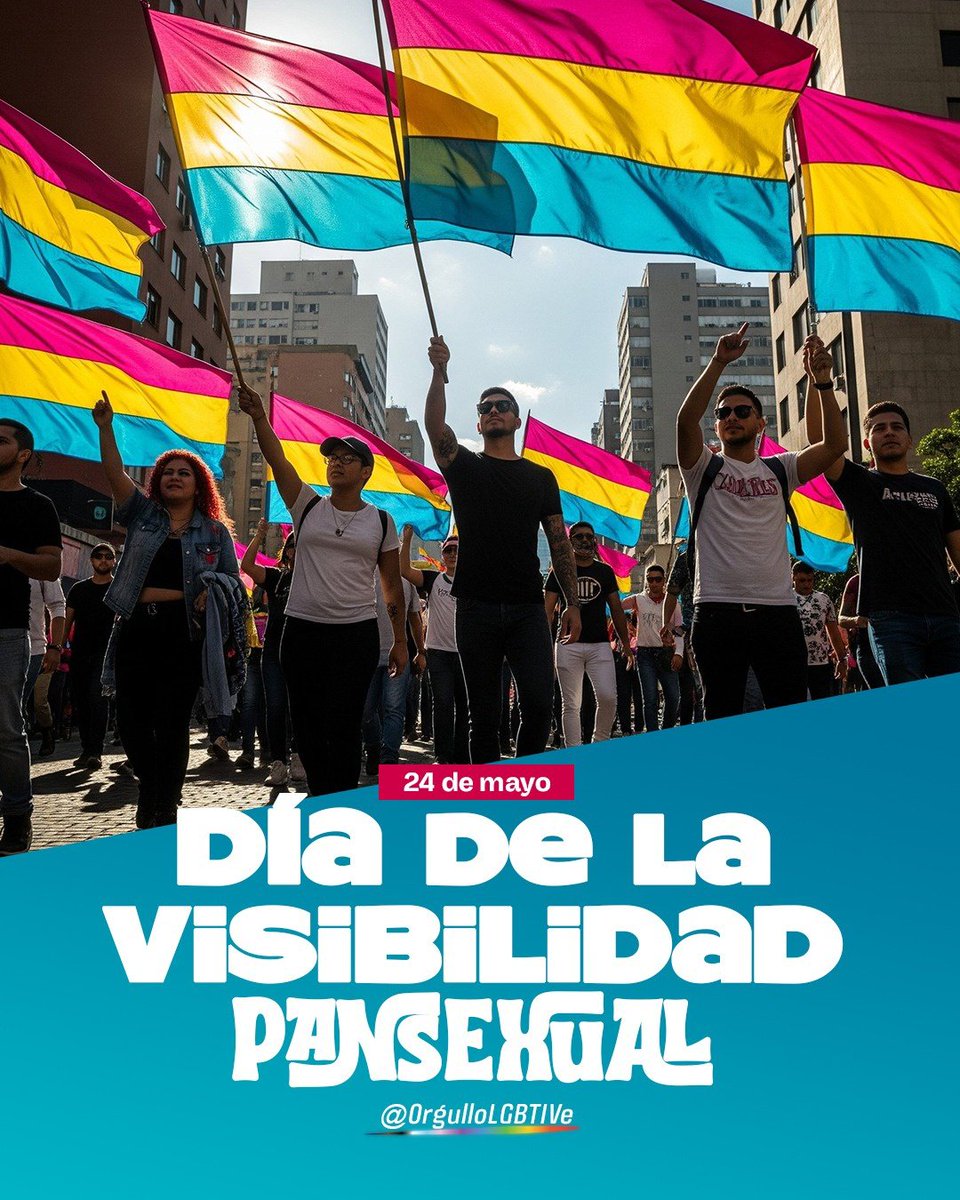 OrgulloLGBTIVE's tweet photo. 24 de Mayo Día de la Visibilidad Pansexual https://t.co/AwSfrWTkCX https://t.co/NQYPLkCcGU