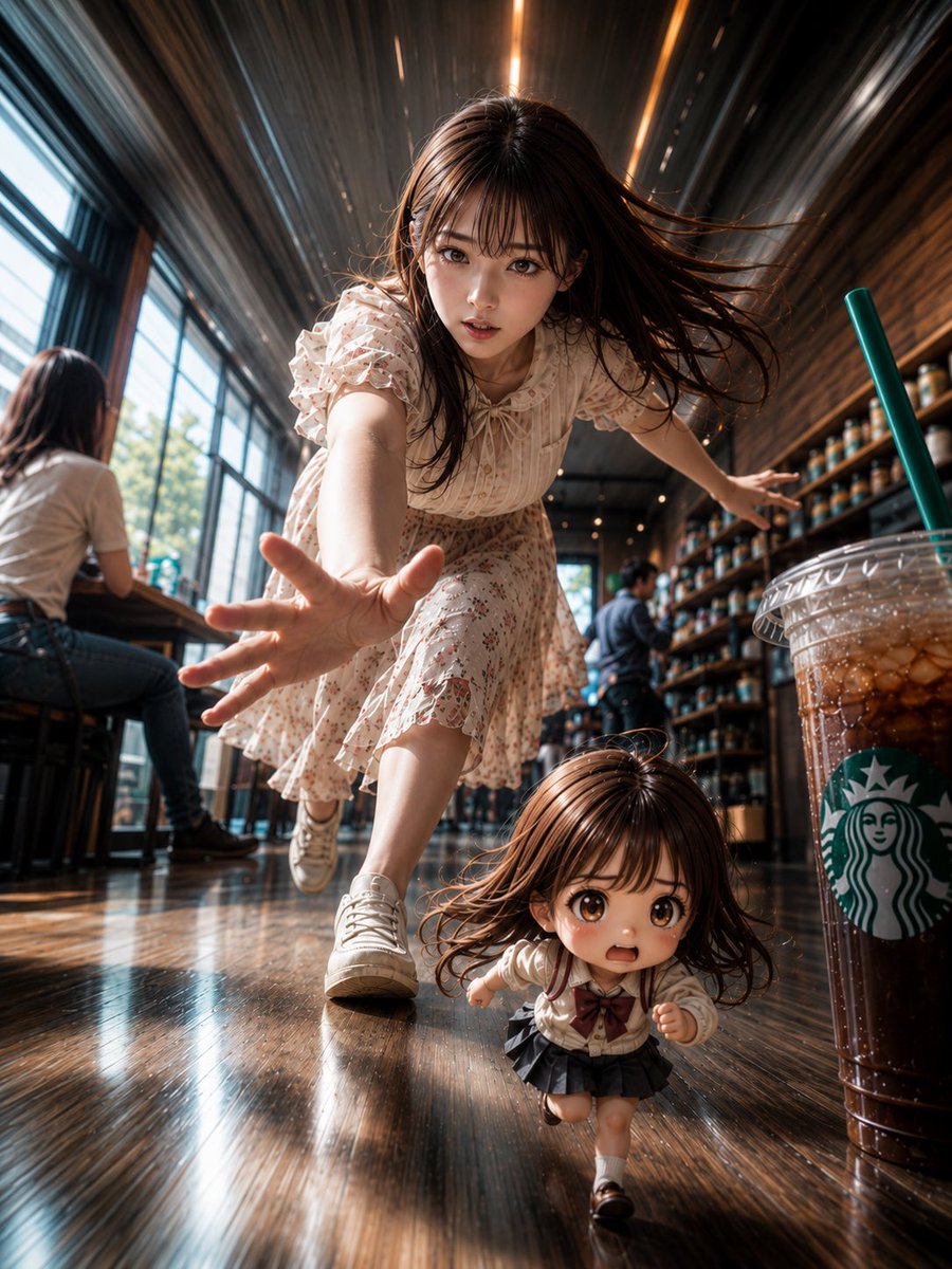 Dynamic Cafe Chibi Chase Portrait