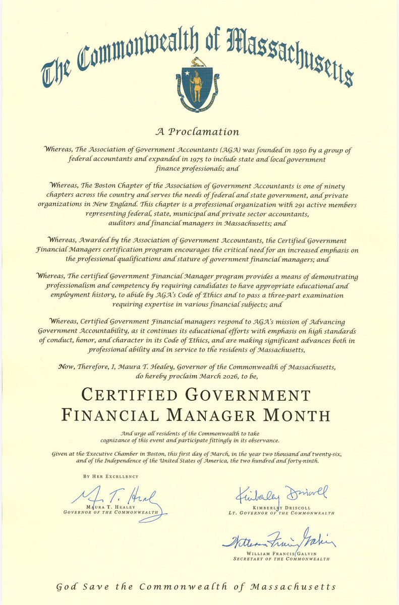 AgaBoston's tweet photo. The AGA Boston Chapter is continuing to celebrate CGFM month! Following is the proclamation signed by the Governor declaring March 2026 as #cgfmmonth in Massachusetts. https://t.co/tYUmzf9Owi