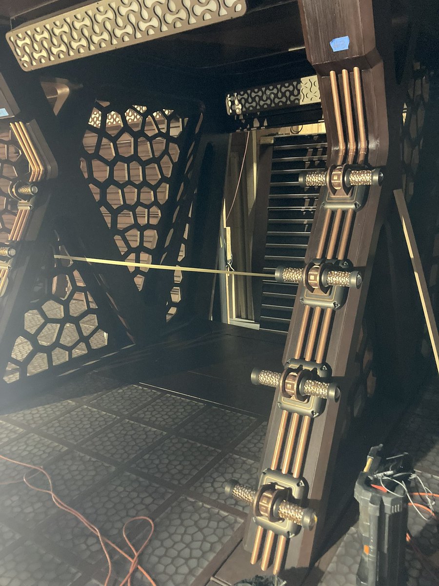 DaveBlass's tweet photo. @Katie_Classique So cool!!!   Here are some never before seen shots of the Shrikes brig containment field emitters . https://t.co/TU3nbDBmWa