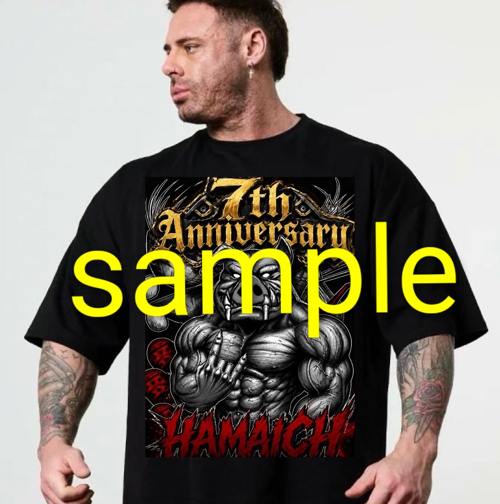 7周年記念Tシャツ＆タオル販売してます。 Tシャツ3600円 М、L