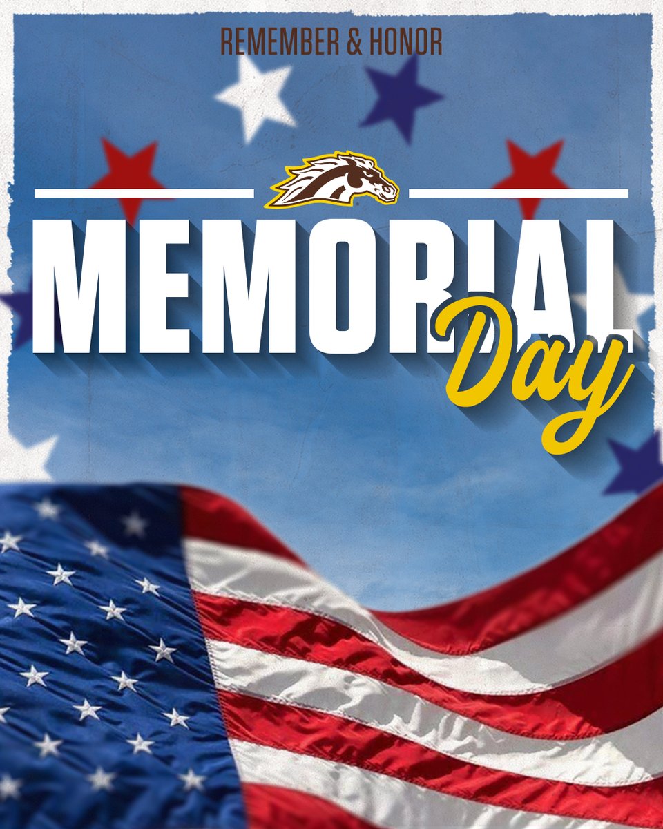WMUBroncos's tweet photo. We remember and honor those who made the ultimate sacrifice. 🇺🇸 https://t.co/piiH26uY0D