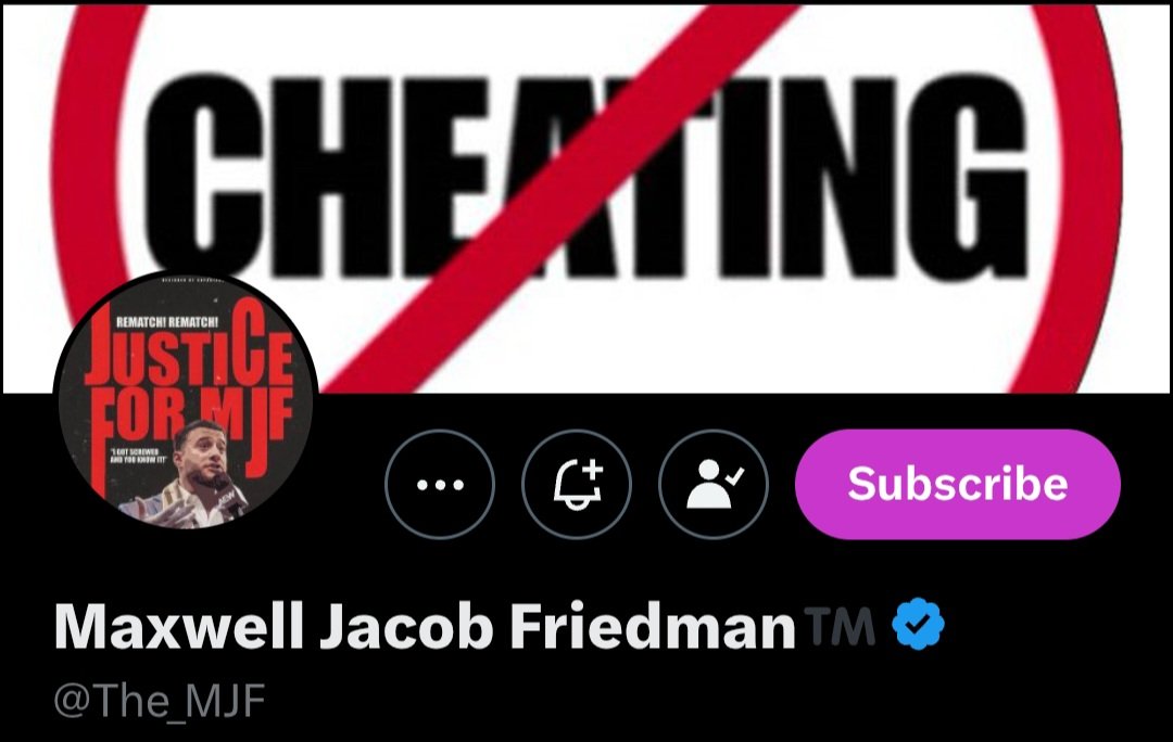 JadeTheCanadian's tweet photo. Love how you say you hate cheating @The_MJF yet you always do it in every match you have 😂 https://t.co/GI94JivmZq