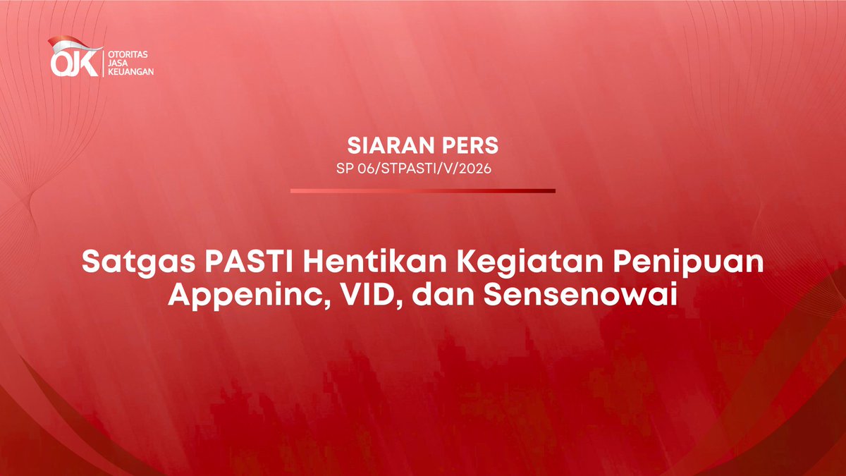 OJK Indonesia tweet media