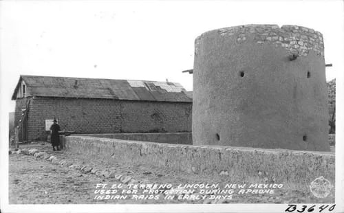 Pals1878's tweet photo. Ghosts Still Watch from the Torreón: Lincoln’s Ancient Stone Fortress of Fear
As you drive through Lincoln, New Mexico about halfway down that storied main drag something ancient and brooding catches your eye on the Northside. A squat, round stone tower, weathered by centuries of wind, sun, and blood. Your mind instantly races: What kind of terror could drive an entire village to cram inside this thing, praying the walls would hold? This is The Torreón, and once you know its story, you’ll never look at it the same way again.
Built in 1852 by Enrique Trujillo, the Miranda family, and a handful of hardened Spanish settlers, the Torreón wasn’t just a landmark…it was a last line of defense in a land that didn’t forgive weakness. The frontier was raw. Apache raids were a constant, nightmare threat. So these pioneers built their fortress with thick, rounded stone walls that could shrug off arrows and bullets alike. Portholes stared out like watchful eyes. The top once bristled with breastworks where men could steady their rifles and answer violence with violence.
The settlers didn’t waste time. While the Army was still hammering together Fort Stanton just 15 miles up the Bonito River, these families were already carving out “La Placita del Río Bonito.” They threw up jacales (rugged little houses of wooden posts and mud) clustered protectively around the tower. They dug hidden trenches so people could scramble from home to safety without ever stepping into the open. Inside the walls they built an oven amd fireplace, so even under siege they could cook. The entire settlement became one tight, defiant plaza with the Torreón at its beating heart.
The original tower possibly stood three or maybe even four stories tall. When the alarm sounded, the whole village poured inside. Livestock herded into the protective 10 foot wall. Women and children huddled on the ground floor. Armed men took the upper levels, rifles ready at the portholes. For days, sometimes, they waited in the dark, listening to the world outside, wondering if dawn would bring rescue… or fire.
And it wasn’t just Apache raids…during the brutal Horrell War, the Horrell brothers and their gang turned Lincoln’s streets into a shooting gallery. One terrified night, young Amelia Bolton Church, her sister Ella, and their mother squeezed into the Torreón with 24 other souls while gunfire ripped through the town. Years later Amelia remembered huddling against her mother, trembling in the darkness, but waking up alive. “Quite safe in the old tower,” she said. Safe… but forever changed.
The Lincoln County War the one that made Billy the Kid a legend, also swept through these walls. Alexander McSween had bought and owned the lots including the Torreón, but Dolan’s men seized it anyway during the 5 day battle. Susan McSween herself marched over and demanded they get out.
By the time Fort Stanton officially opened back in 1855, only about 100 souls called this place home. They lived with one foot in paradise and one in hell…farming rich river bottom land while never forgetting that safety was only a sprint to the Torreón away.
Today the tower stands restored and ready for visitors. It's on the National Register of Historic Places, very quiet now and peaceful.
But step inside anyway…peer through those ancient portholes. Climb to the roof and let the New Mexico wind hit your face. Look out over the same valley where settlers once drove their children into the stone and embrace the security of the tower. Close your eyes for just a second…You can almost hear the distant hoofbeats. The shouts. The prayers whispered in the dark.
Even today, this humble stone tower still has the power to raise chills on the back of your neck. Lincoln’s Torreón isn’t just history. It’s a heartbeat from the frontier… still pulsing. #WildWestHistory
For more follow the trail in the comments!