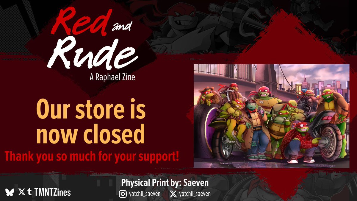 Red & Rude: A Raphael Zine - PREORDERS 4/7-5/24 tweet media