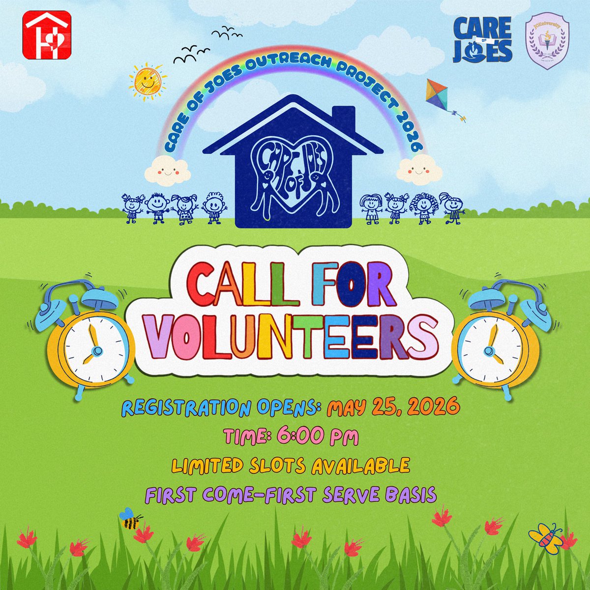 Joeniversity_'s tweet photo. Hi Joenians! We're officially opening volunteer application for our upcoming Care of Joes 4 tonight at exactly 6:00 PM!🤩

We wanted to drop this post now as a reminder, because slots are strictly limited this time around!💙

Set your alarms now! ⏰ https://t.co/Gk6m8aWjTN