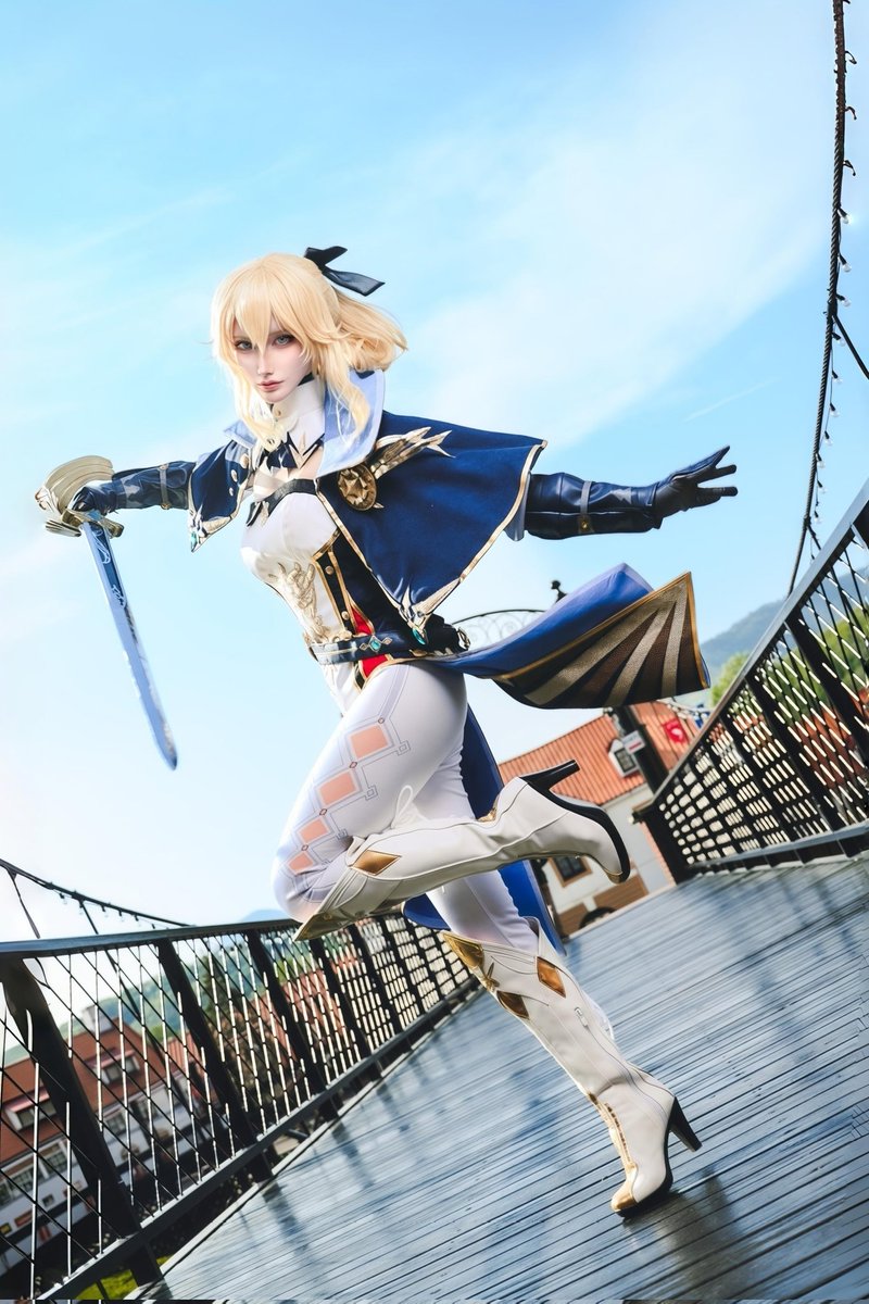 PINE_OHRA's tweet photo. Cosplay  ┊︎ コスプレ

―――モンドを守る

原神 Genshin Impact
ジン Jean
Photo @KOH3plus

 #GenshinImpactCosplay
 #マリコス  #マリコス8 https://t.co/KEPK5J26VF