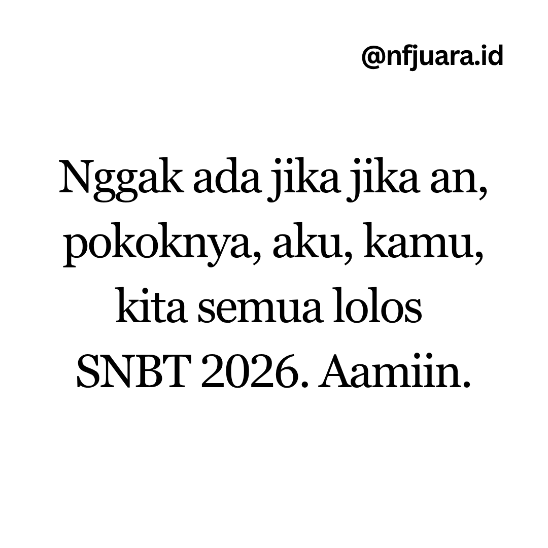 NF Juara | Bimbel SNBT UTBK 2026 tweet media