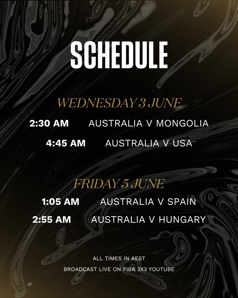 UCCapitals's tweet photo. Good luck to Amy Atwell and the Australian Gangurrus as they hit the court at the FIBA3x3 World Cup 💪🇦🇺

Set your alarms early to catch their games live via the FIBA YouTube channel.

📰 Learn more: https://t.co/cpiKejqllJ https://t.co/bPlF67BMoF