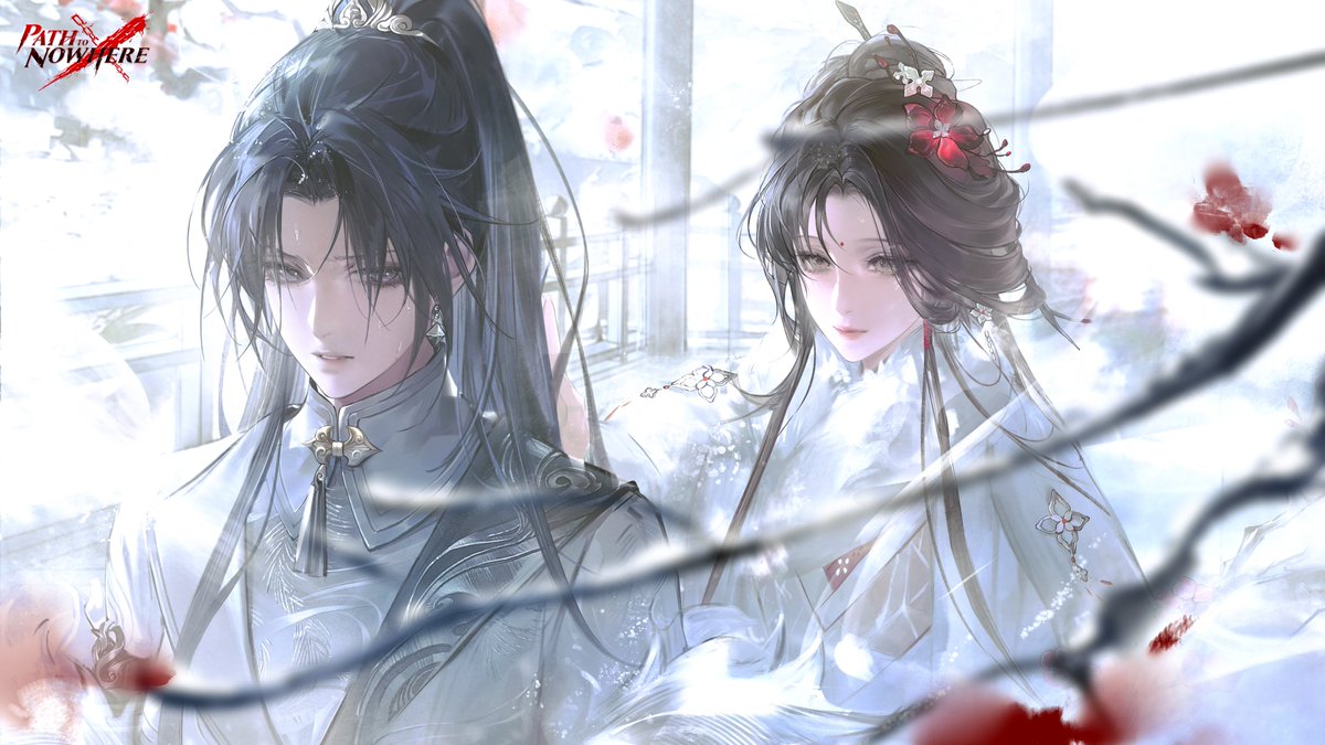 PathtoNowhereEN's tweet photo. ■ Event Wallpaper 04

A light snow graces the shallow waters;
Amidst deepening storms, the plum flowers.

>>>Download Now: https://t.co/KxSBHFAcm5

#PathtoNowhere #PTN #SilentSnowHiddenPlum https://t.co/JZ8VwkxOn9